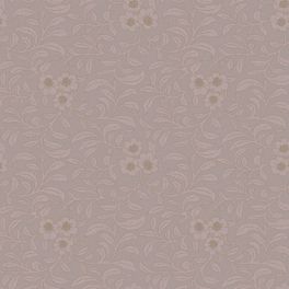 Плотные флизелиновые обои с фактурой под серую твидовую ткань с восточным узором серебром цветущего олеандра
